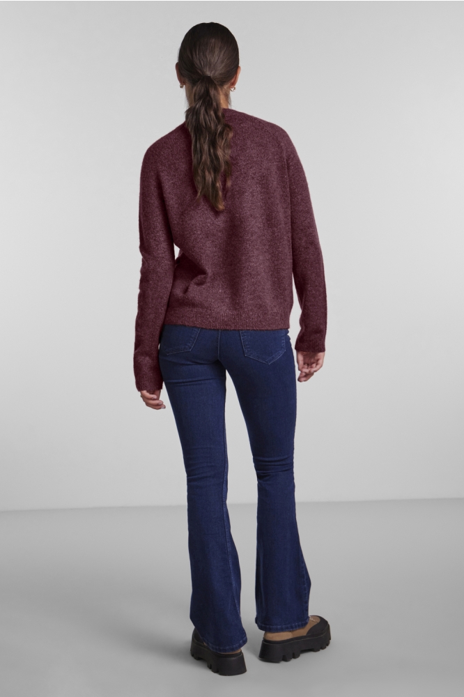 PCJULIANA LS O-NECK KNIT NOOS BC 17126277 Tawny Port